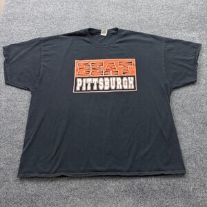 Cincinnati Bengals Beat Pittsburgh T-Shirt Mens 3XL Black Graphic Jungle Tee NFL